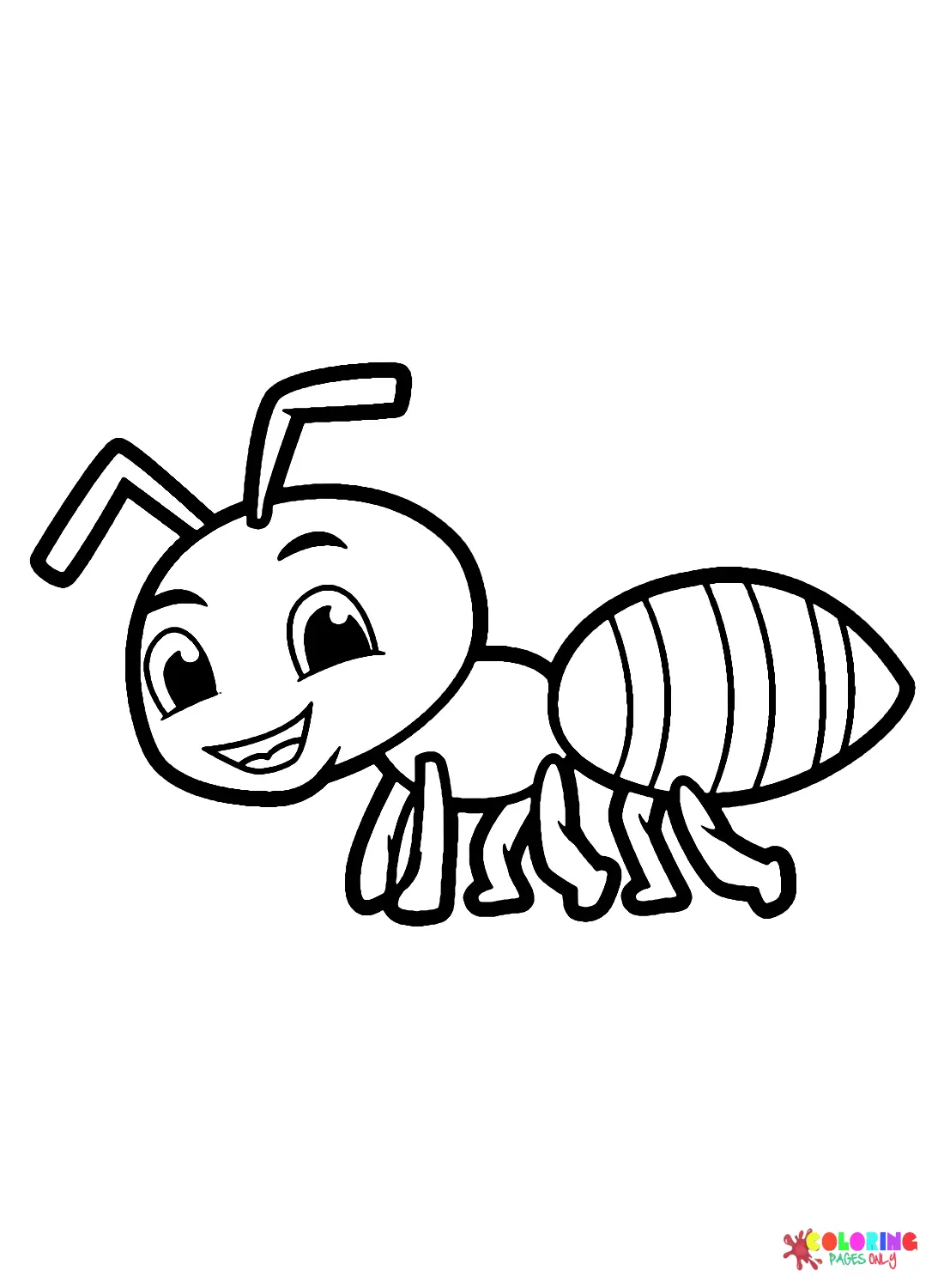 Ant Coloring Pages 1