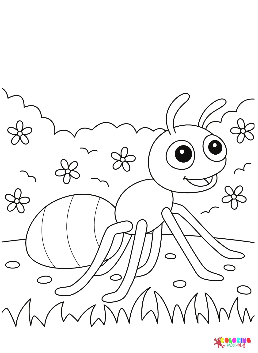 Ant Coloring Pages 4