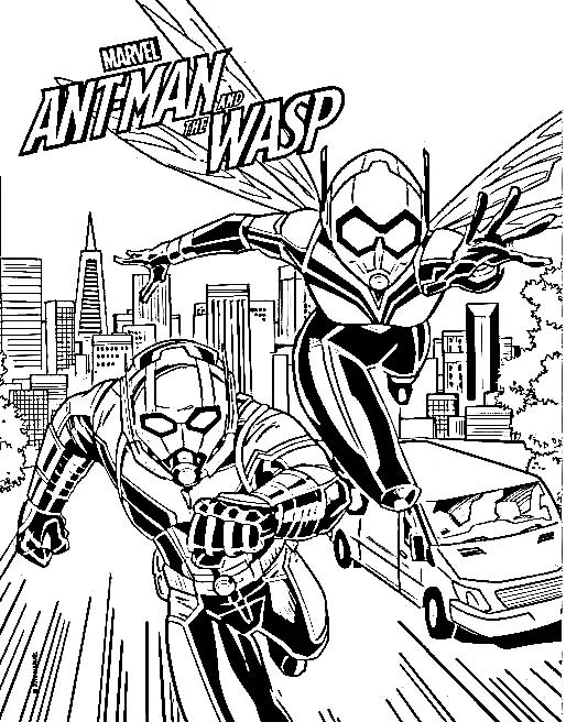Ant-Man Ausmalbilder 11
