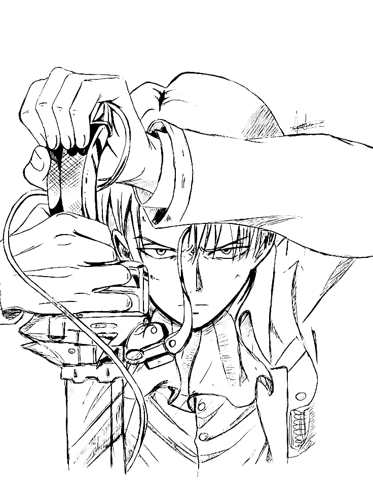 Desenhos de AOT para colorir 92