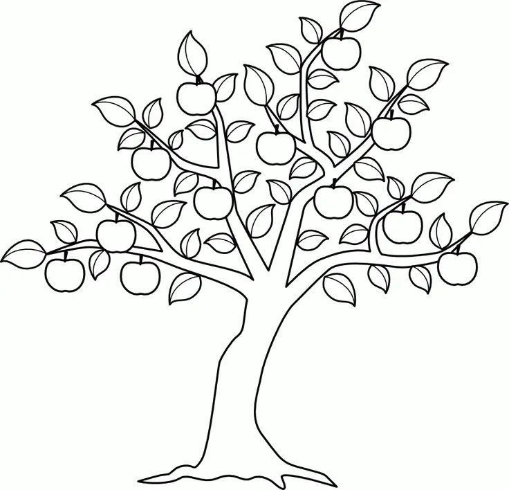 Apfel Ausmalbilder