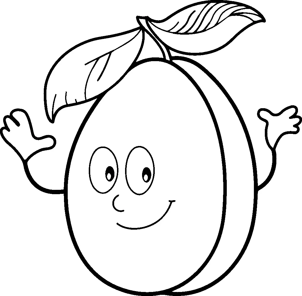 Albaricoque Para Colorear 1