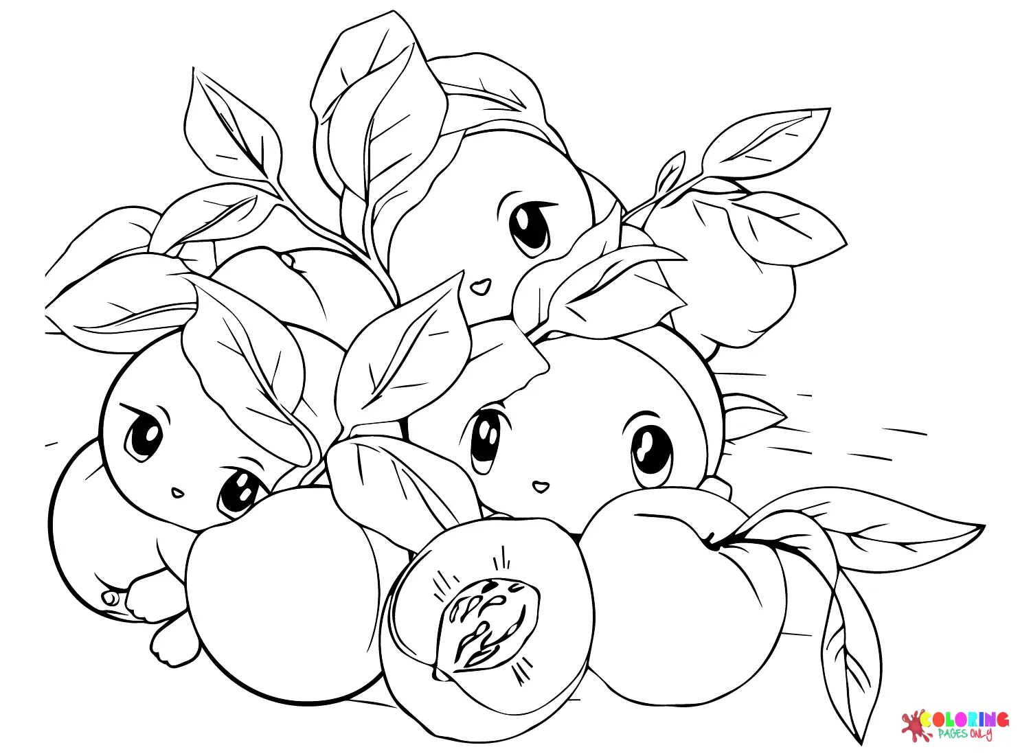 Albaricoque Para Colorear 7