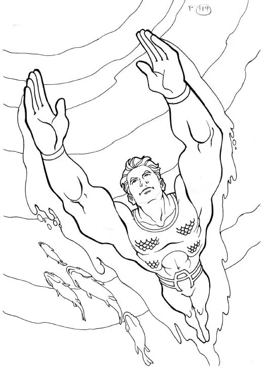 Aquaman Coloring Pages