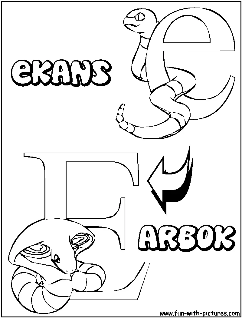 Arbok Ausmalbilder