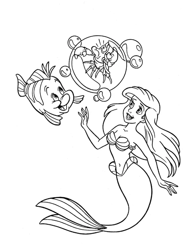 Ariel Para Colorear 13