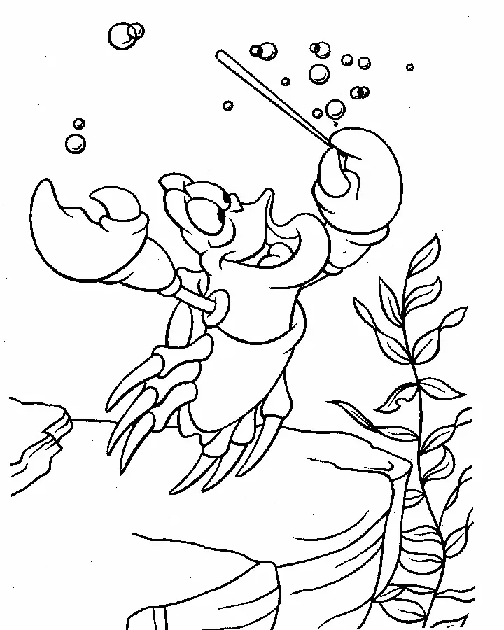 Ariel Coloring Pages 14