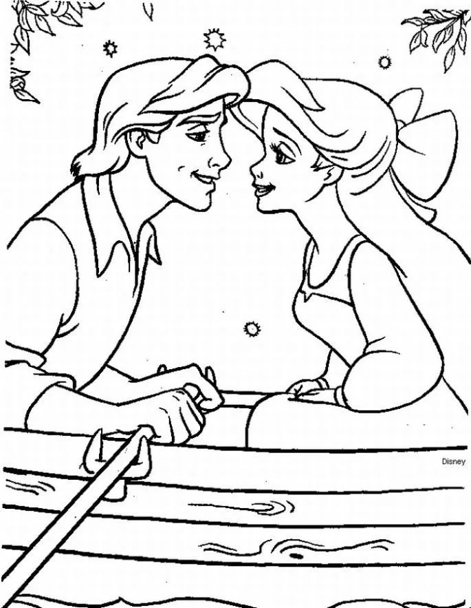 Ariel Coloring Pages 16