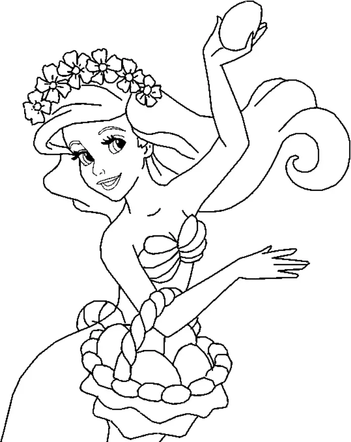 Ariel Para Colorear 20