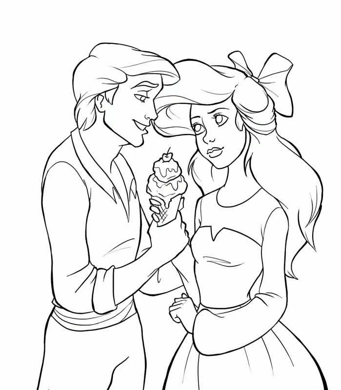 Ariel Coloring Pages 25