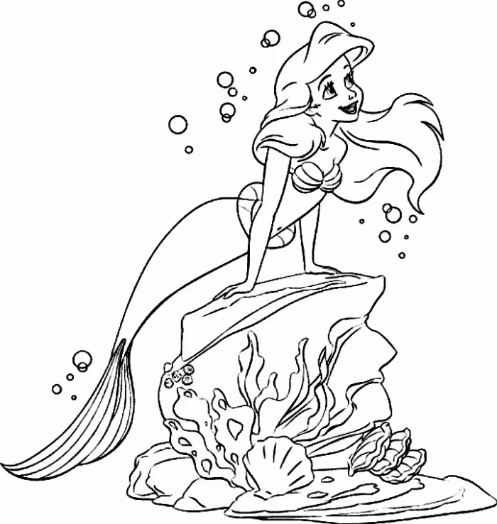 Ariel Para Colorear 3