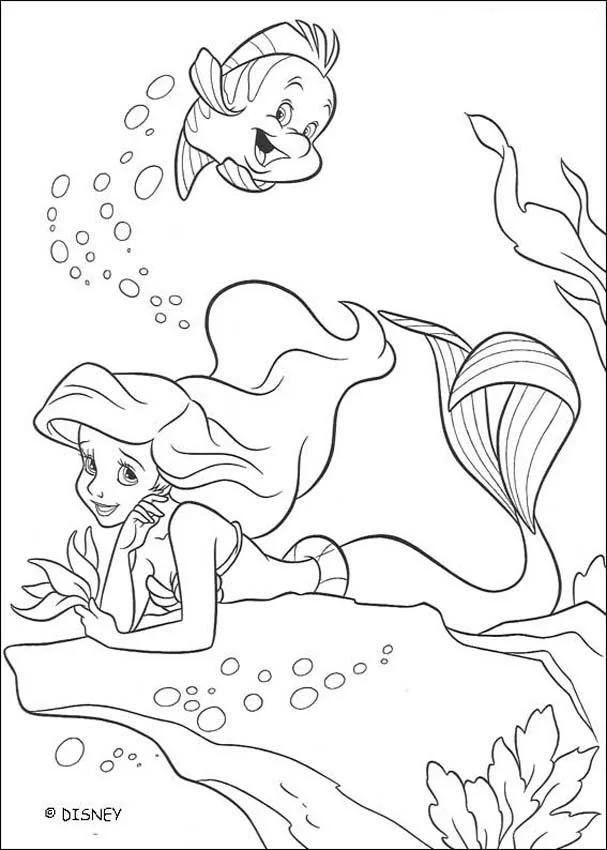 Ariel Coloring Pages 38