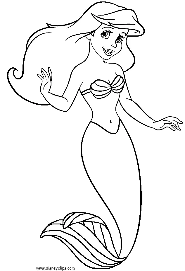 Ariel Para Colorear 4