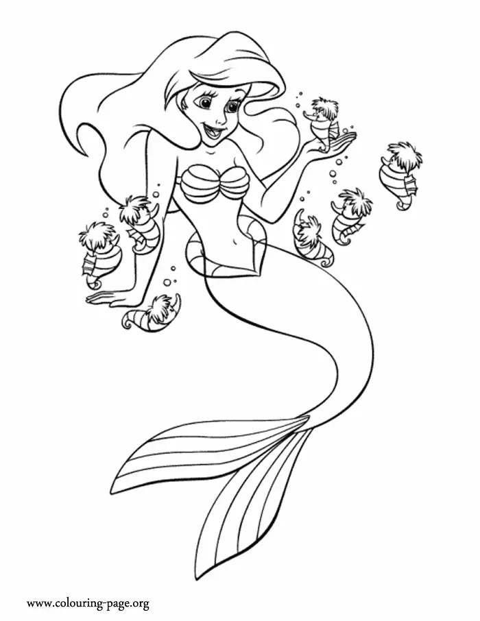 Ariel Coloring Pages 40