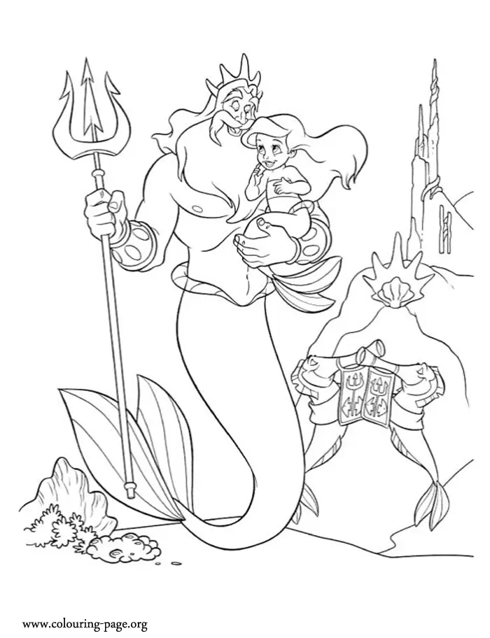 Ariel Coloring Pages 45