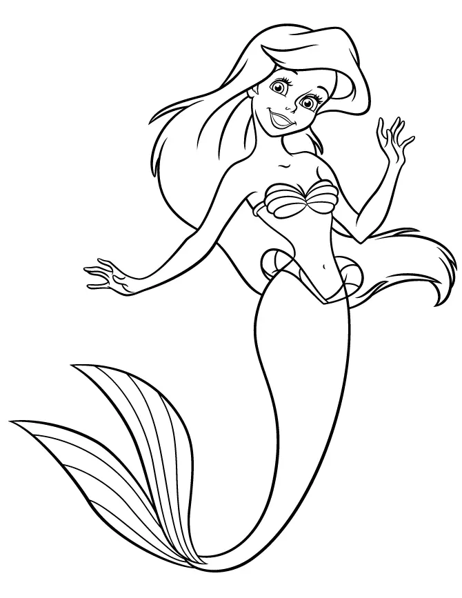 Ariel Para Colorear 6