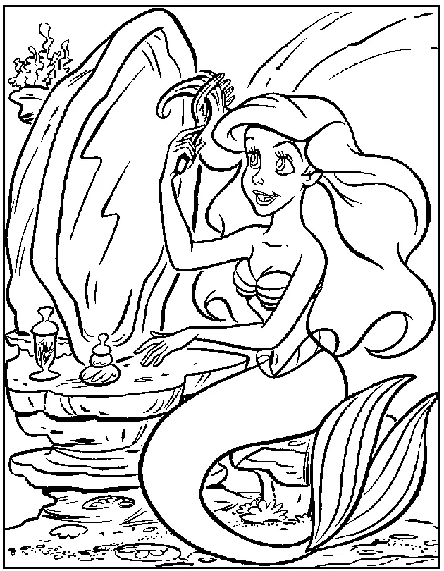 Ariel Para Colorear 7