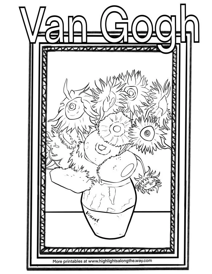 Art History Coloring Pages 3