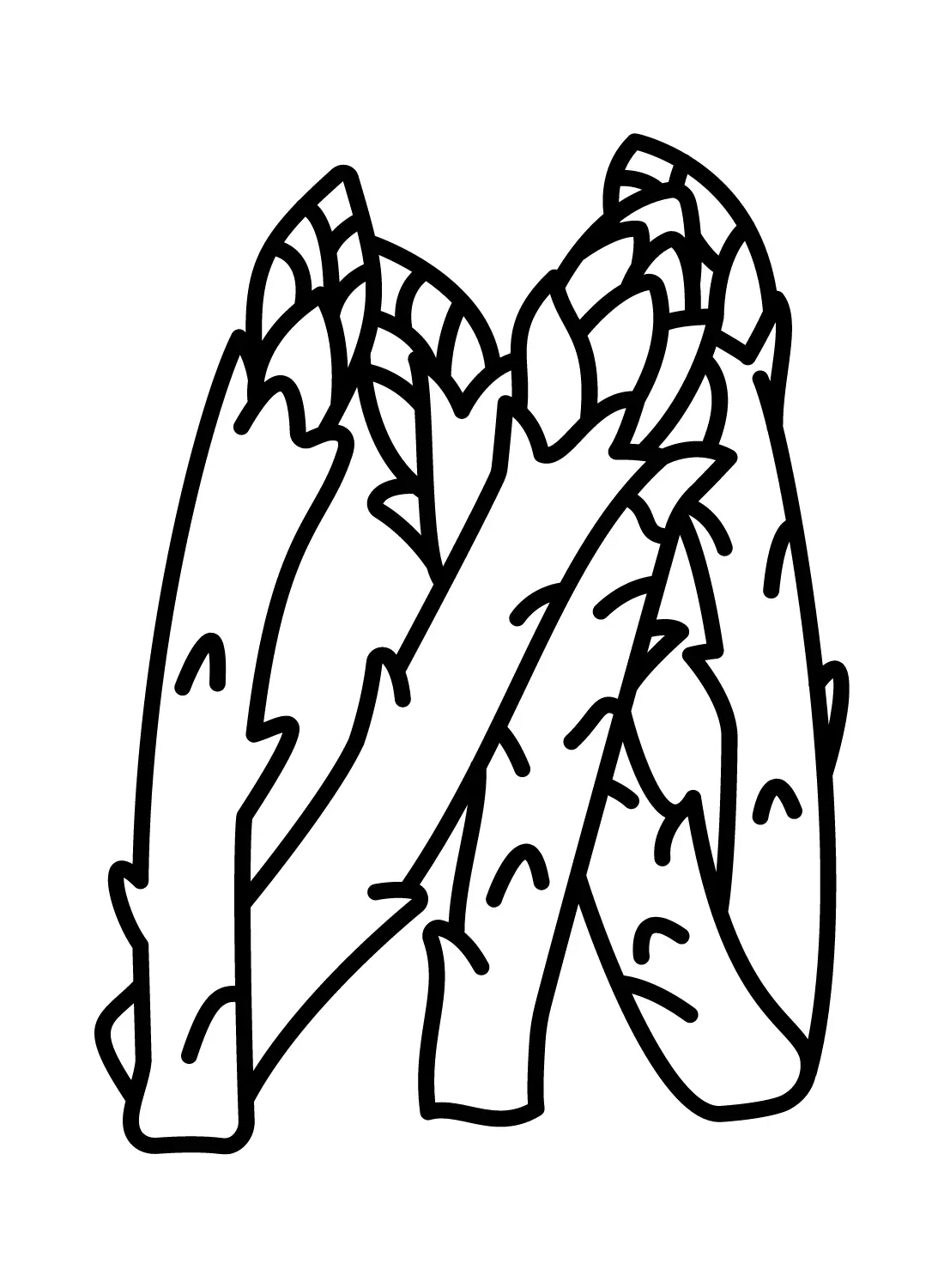 Spargel Ausmalbilder 15
