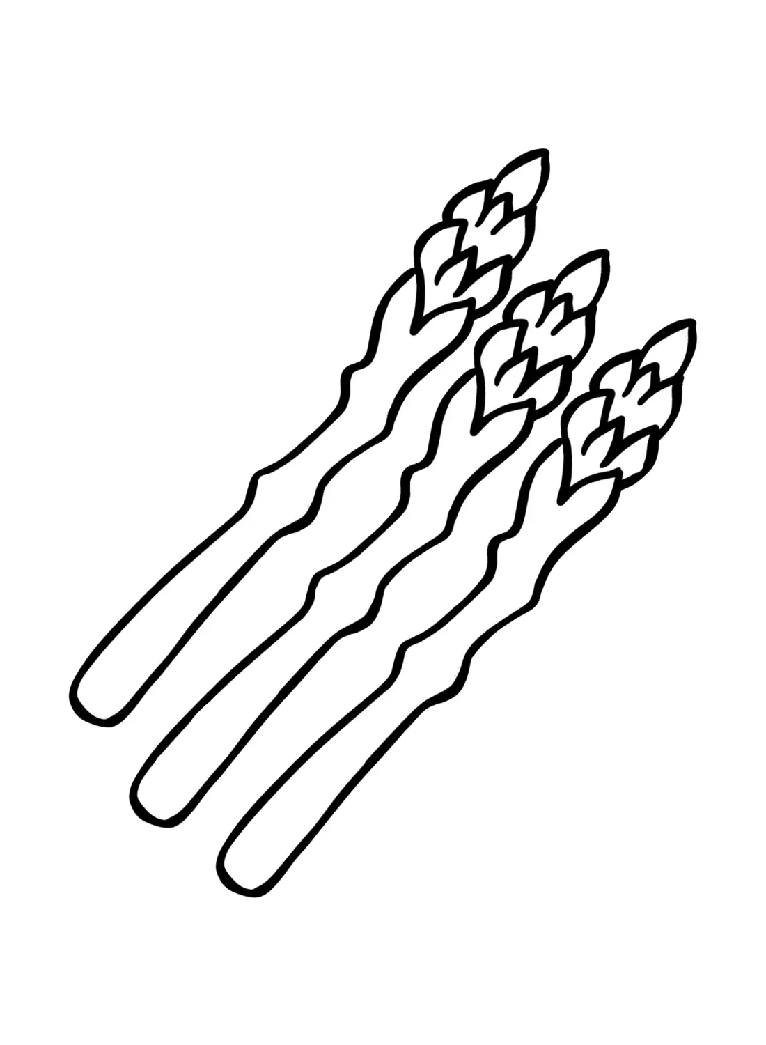 Spargel Ausmalbilder 16
