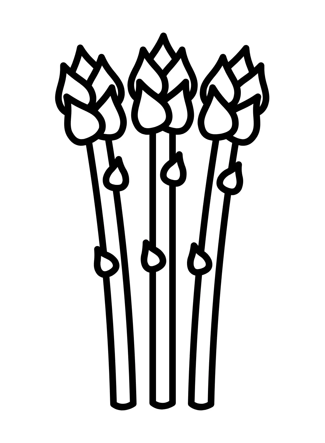 Spargel Ausmalbilder 2