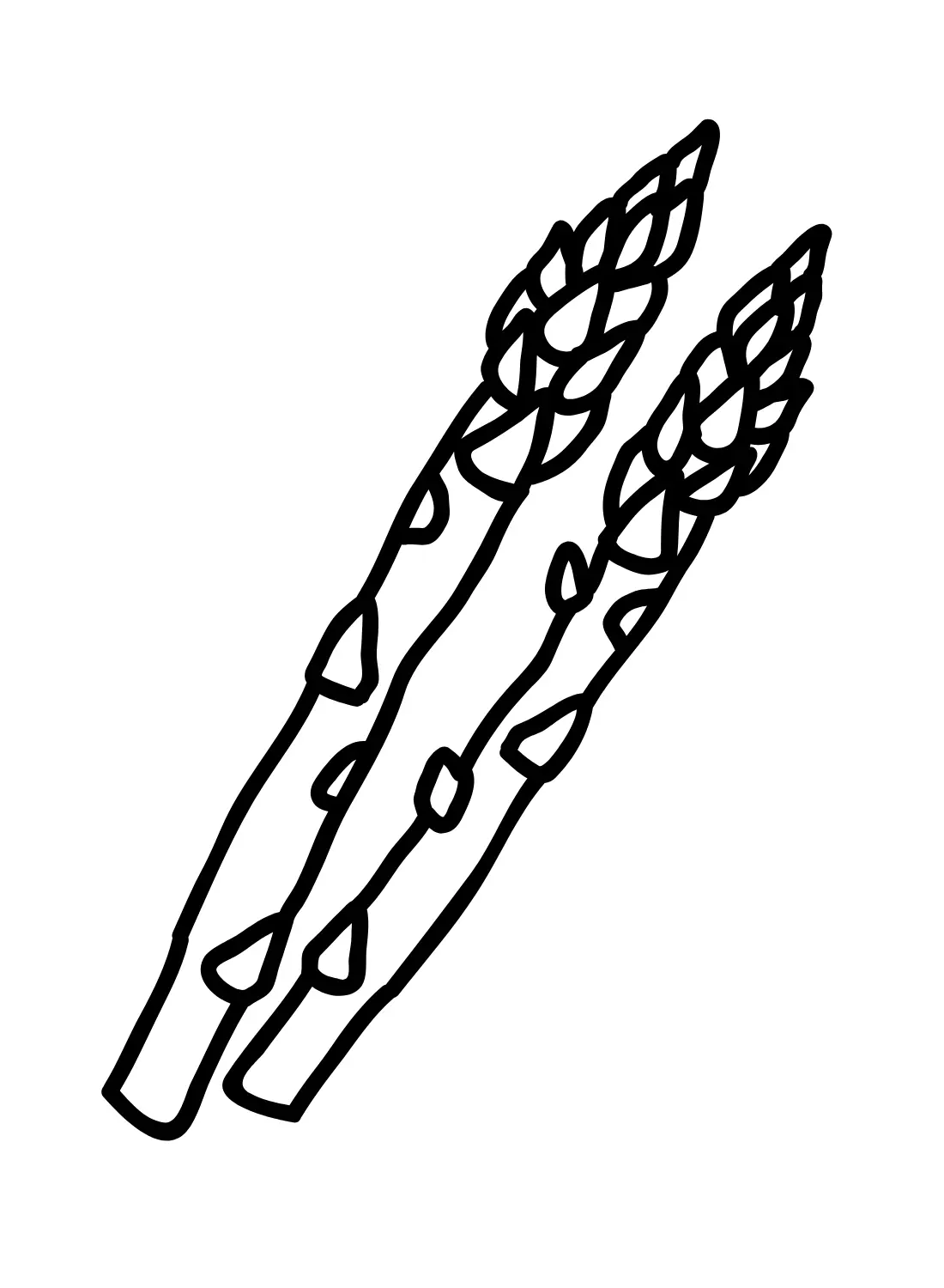 Spargel Ausmalbilder 22
