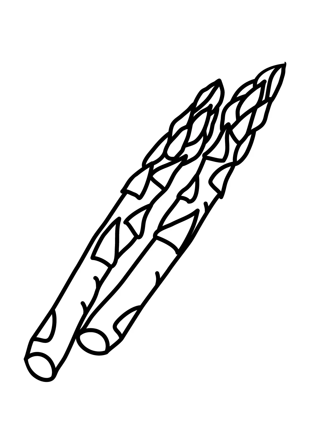 Spargel Ausmalbilder 23