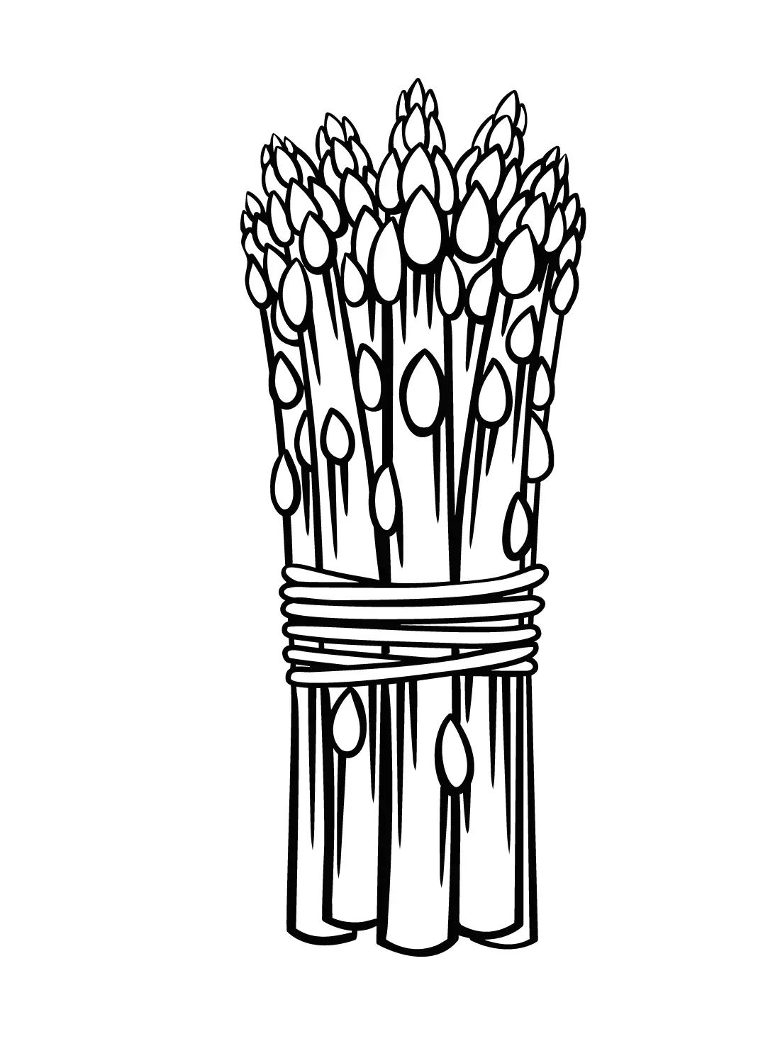 Spargel Ausmalbilder 3