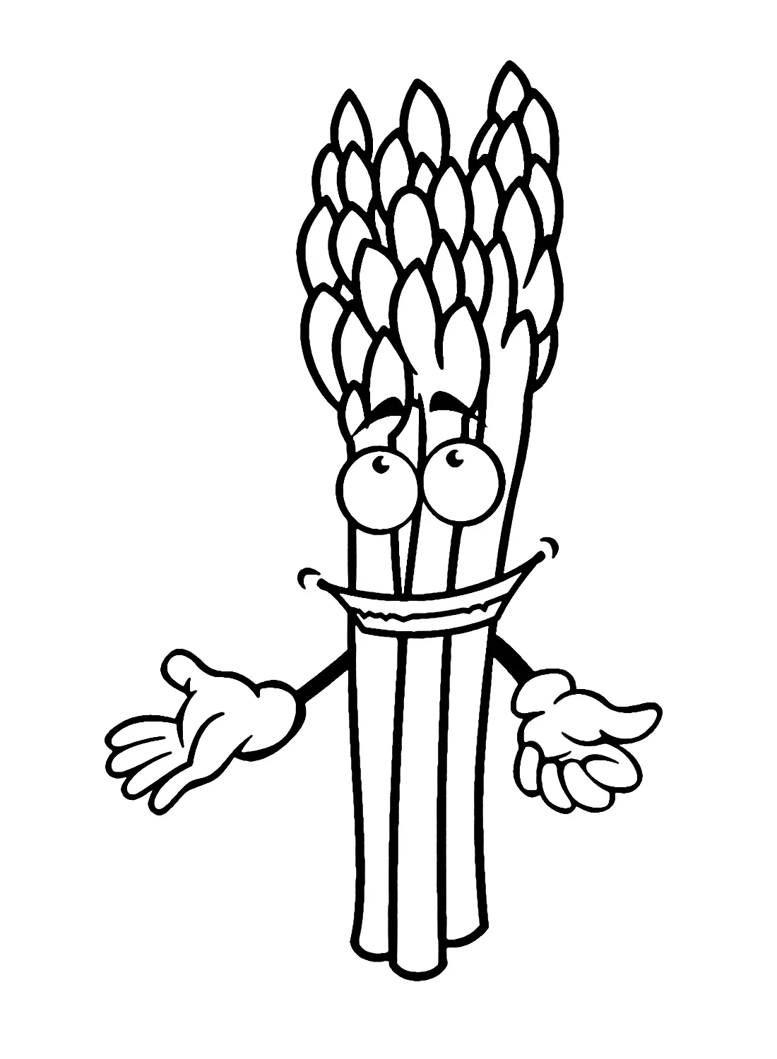 Spargel Ausmalbilder 4