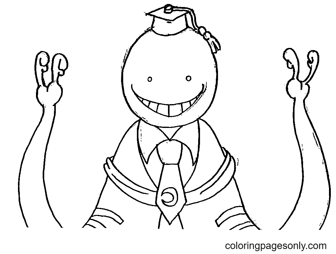 Assassination Classroom Para Colorear 55