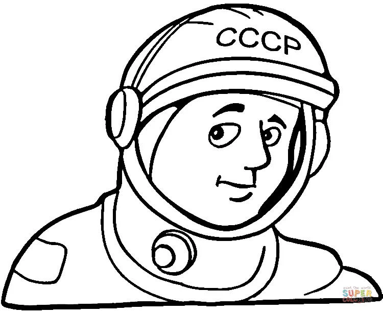 Astronauts coloring pages