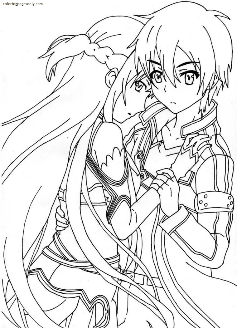 Desenhos de Asuna Para Colorir 33