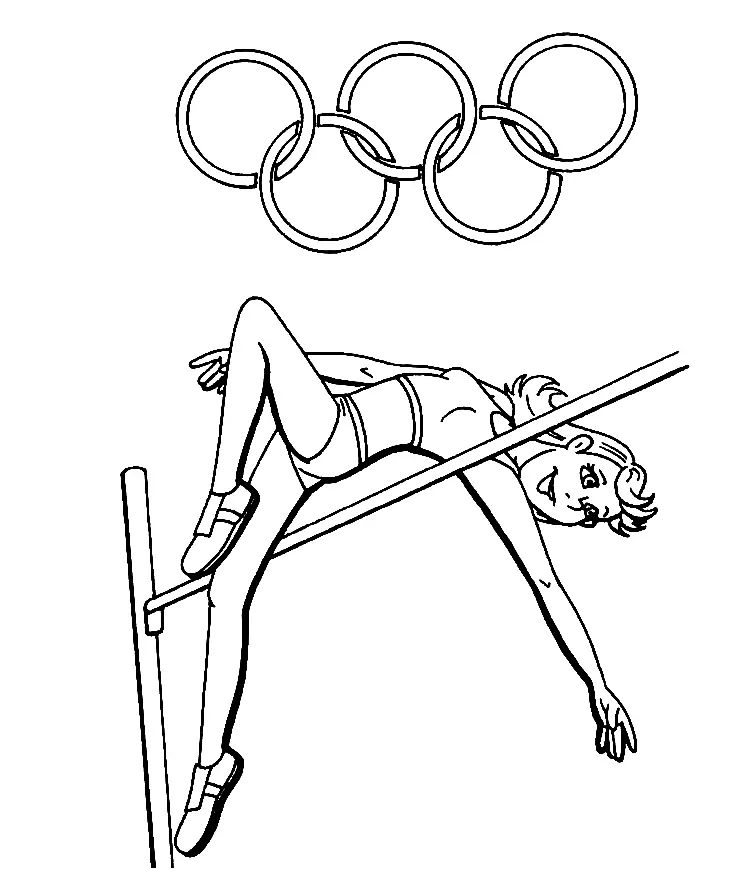 Desenhos de Atletismo Para Colorir 13