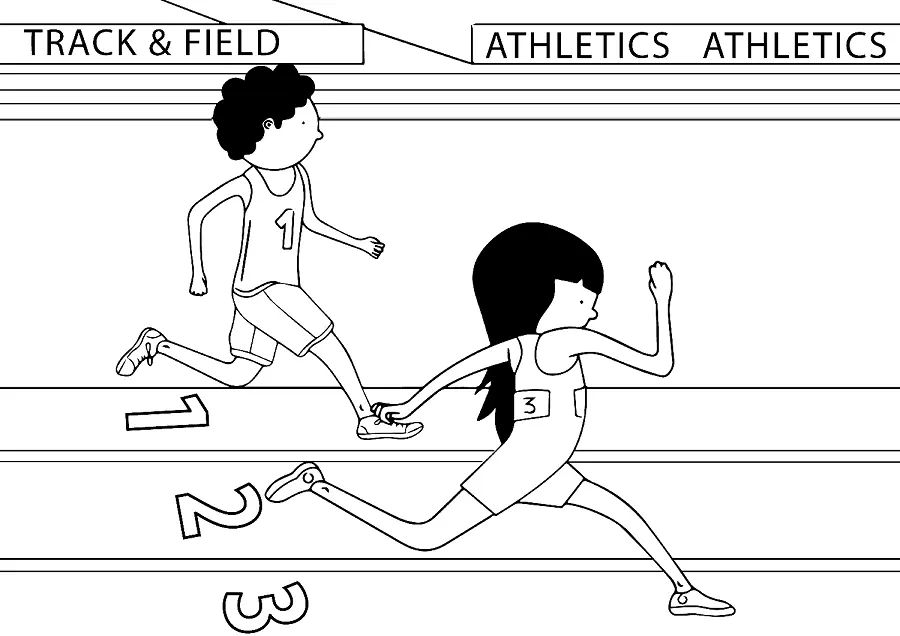 Atletismo Para Colorear 14
