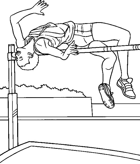 Athletics Coloring Pages 18