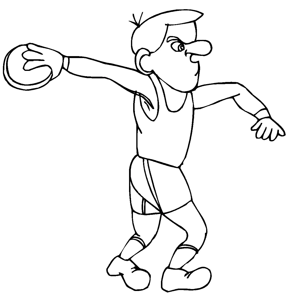 Atletismo Para Colorear 19