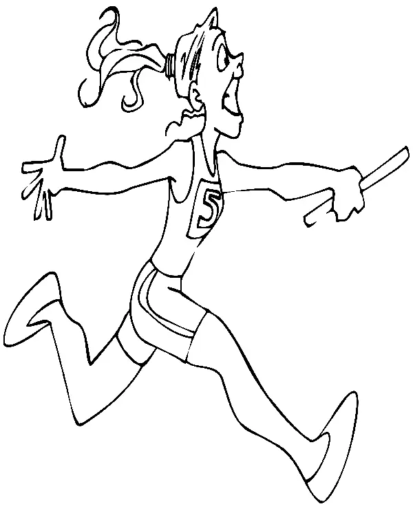 Atletismo Para Colorear 22