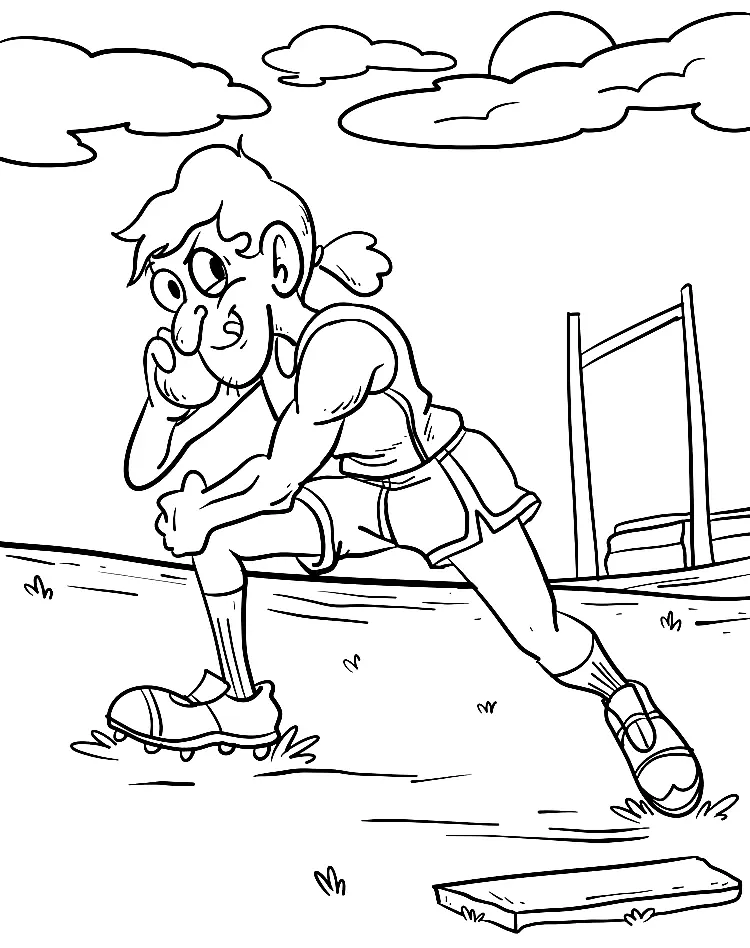 Atletismo Para Colorear 24