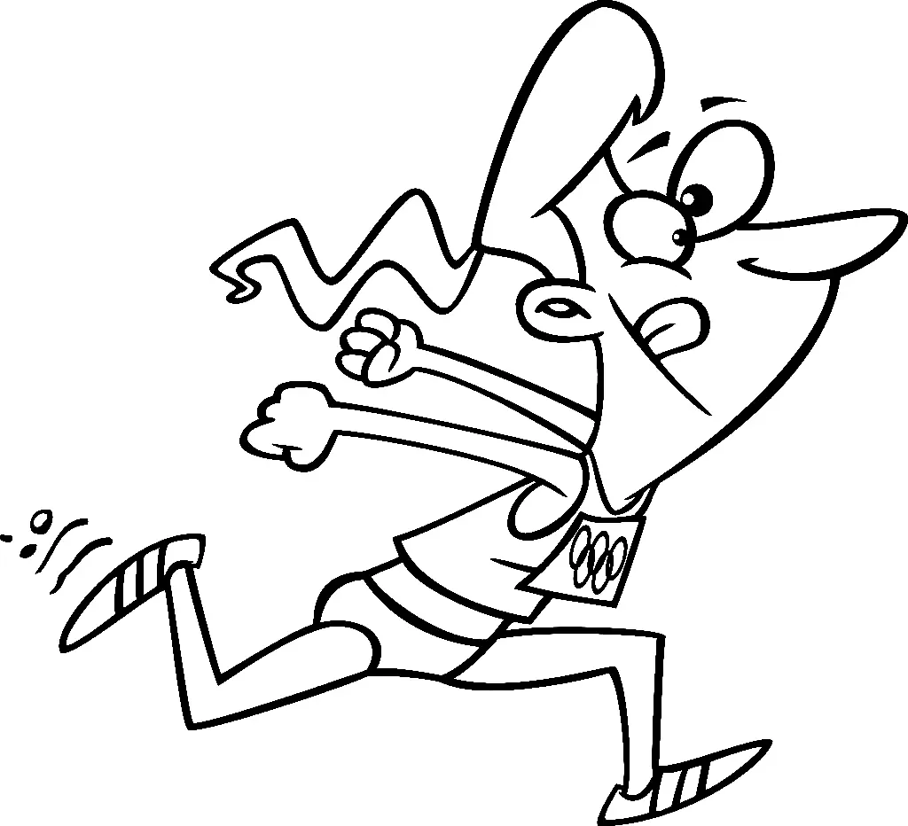 Desenhos de Atletismo Para Colorir 28