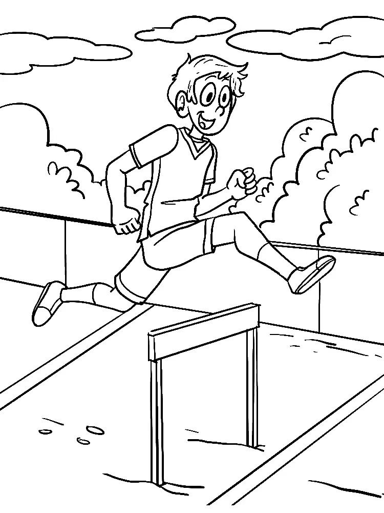 Atletismo Para Colorear 30