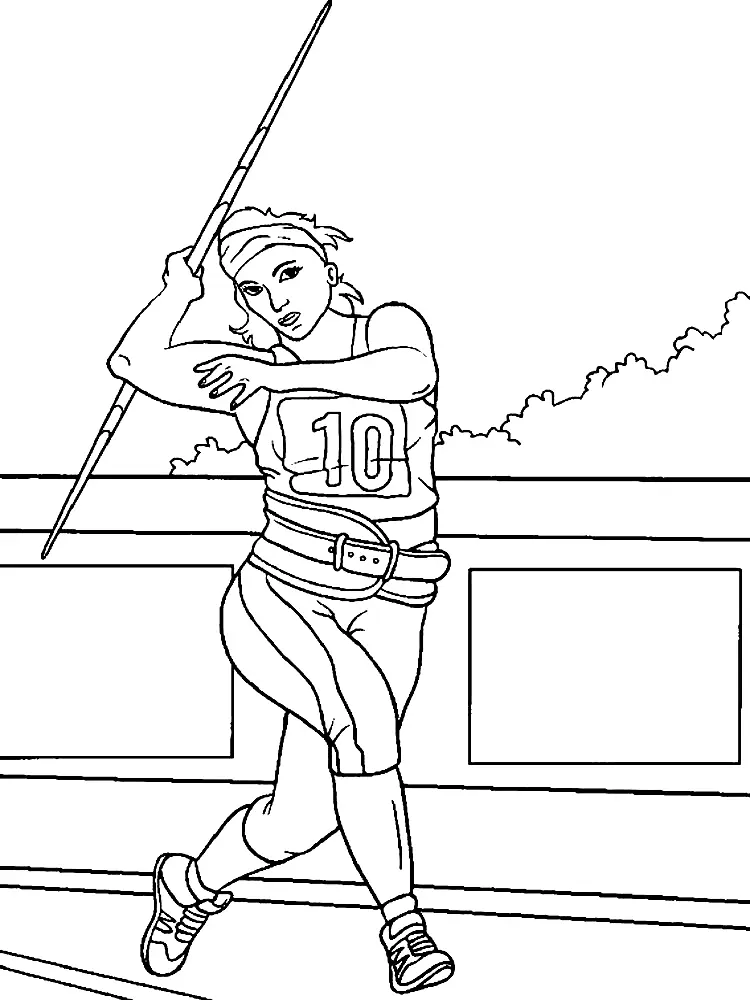 Athletics Coloring Pages 36