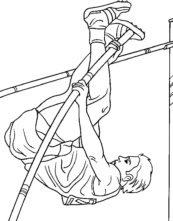 Desenhos de Atletismo Para Colorir 37