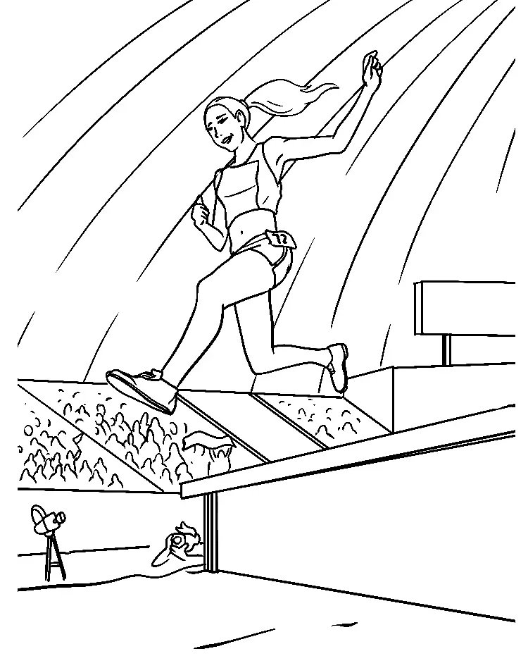Atletismo Para Colorear 39