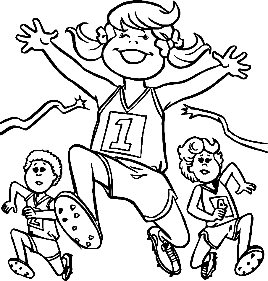 Atletismo Para Colorear 4