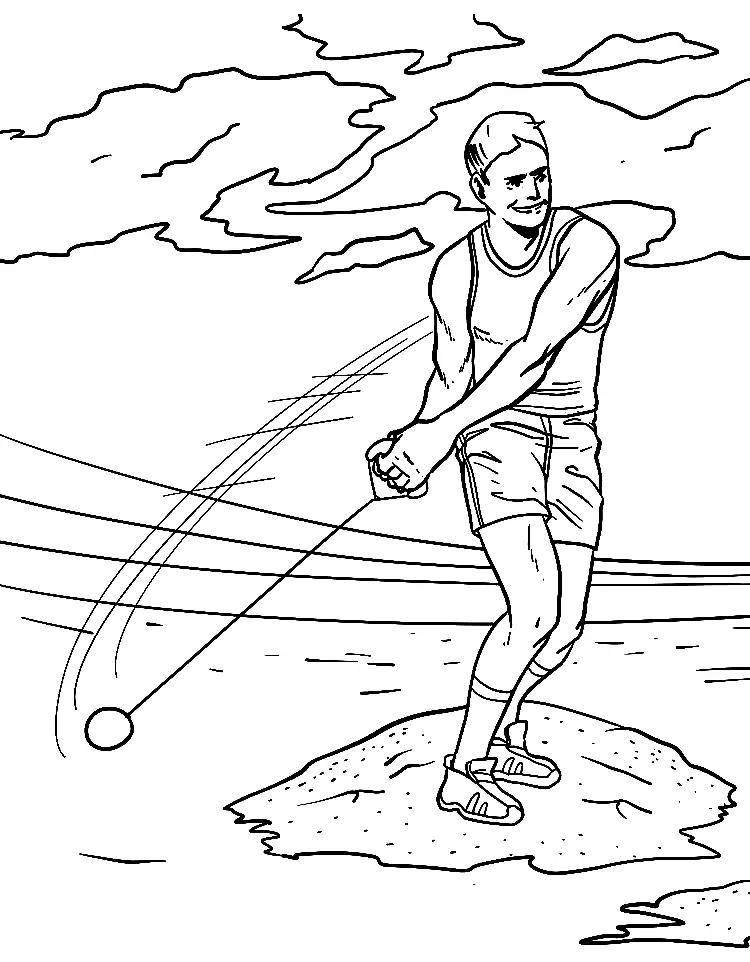 Athletics Coloring Pages 41