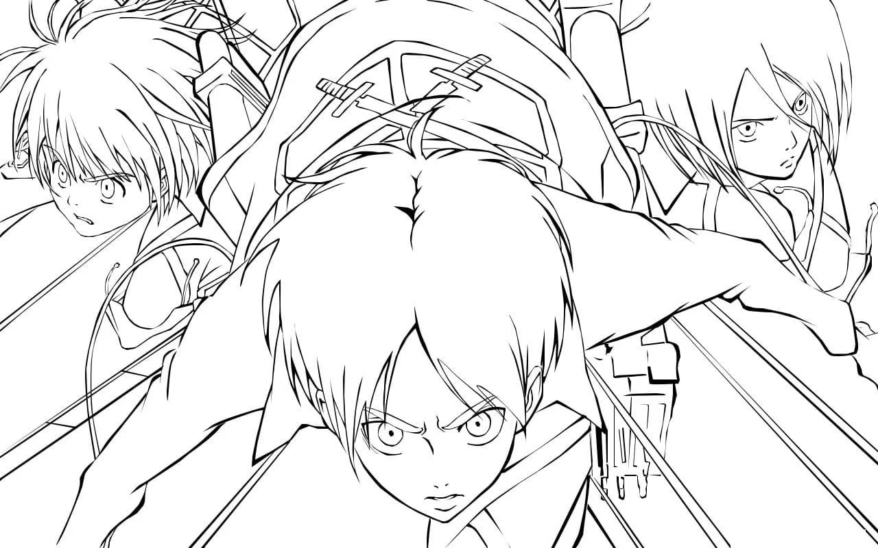 Attack On Titan AOT Ausmalbilder 10