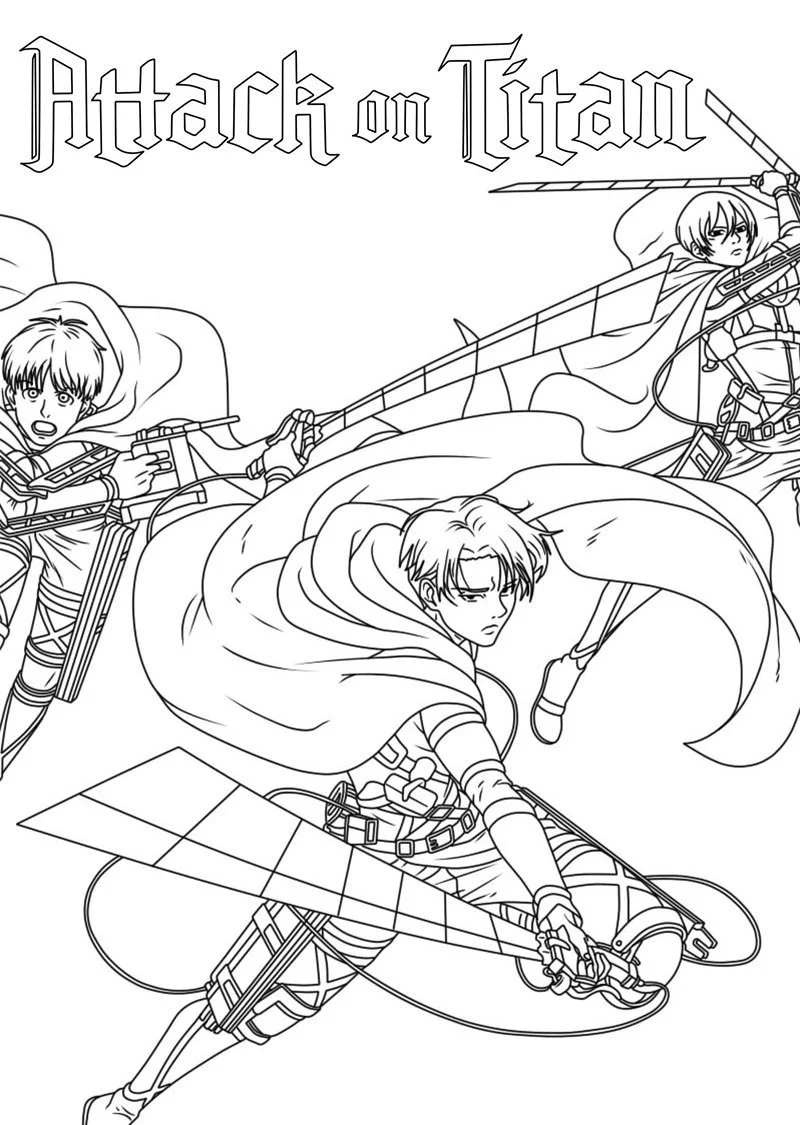 Attack On Titan AOT Ausmalbilder 2