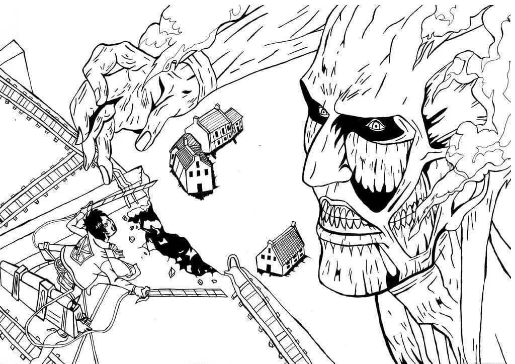 Attack On Titan AOT Ausmalbilder 44