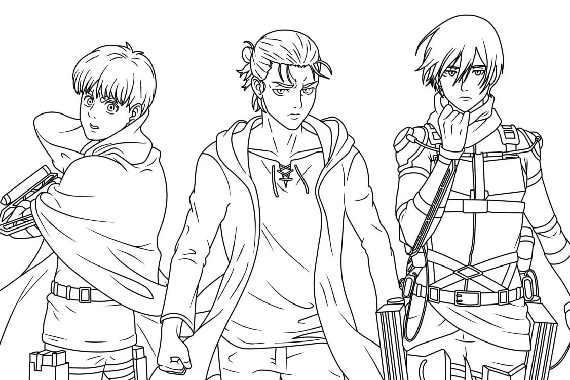 Attack On Titan AOT Ausmalbilder 17