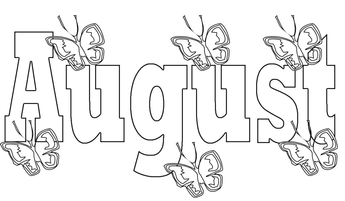 Desenhos de Agosto Para Colorir 47